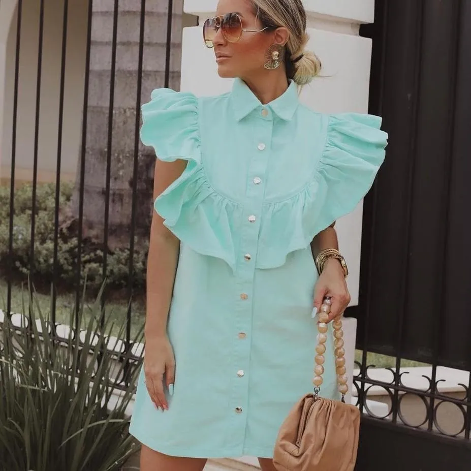 

Light Blue Denim Dress