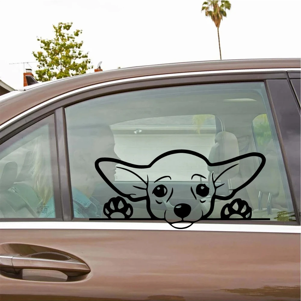 

Мультяшная собака наклейка s для автомобилей виниловая Авто Наклейка масляный бак крышка автомобильный Стайлинг пользовательский стикер