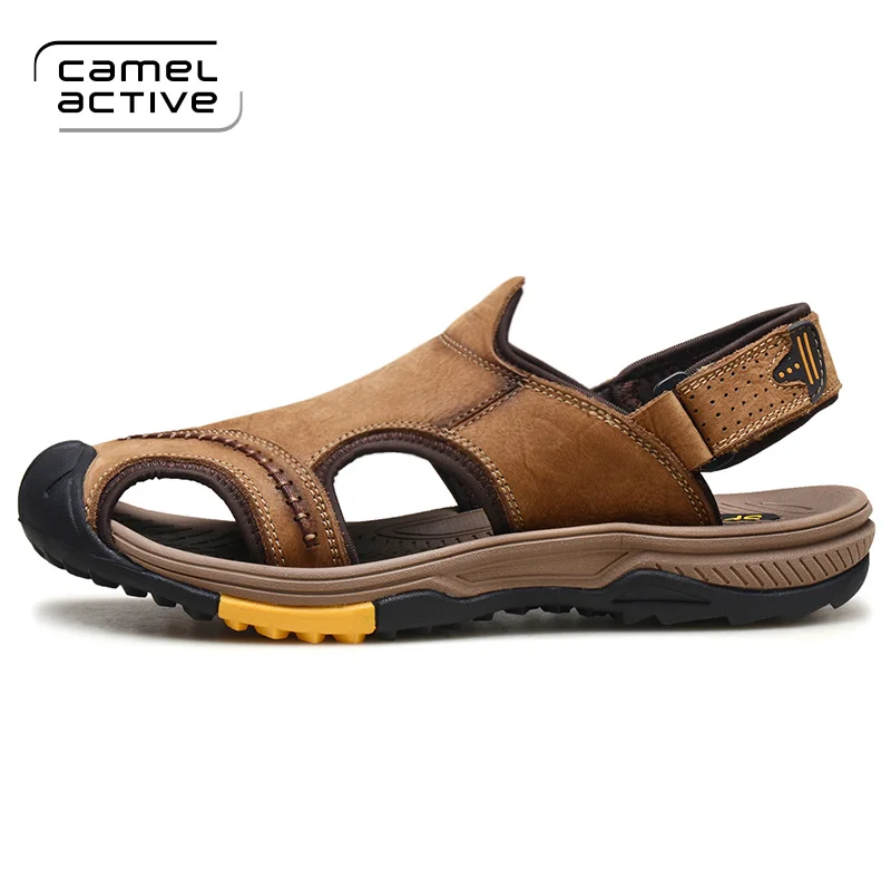 Мужские уличные сандалии Camel Active коричневые повседневные из натуральной кожи