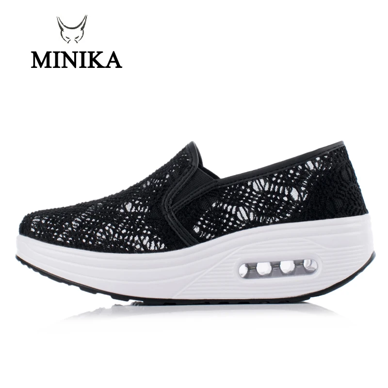 Туфли женские кружевные ульсветильник кие дышащие на платформе с вырезами