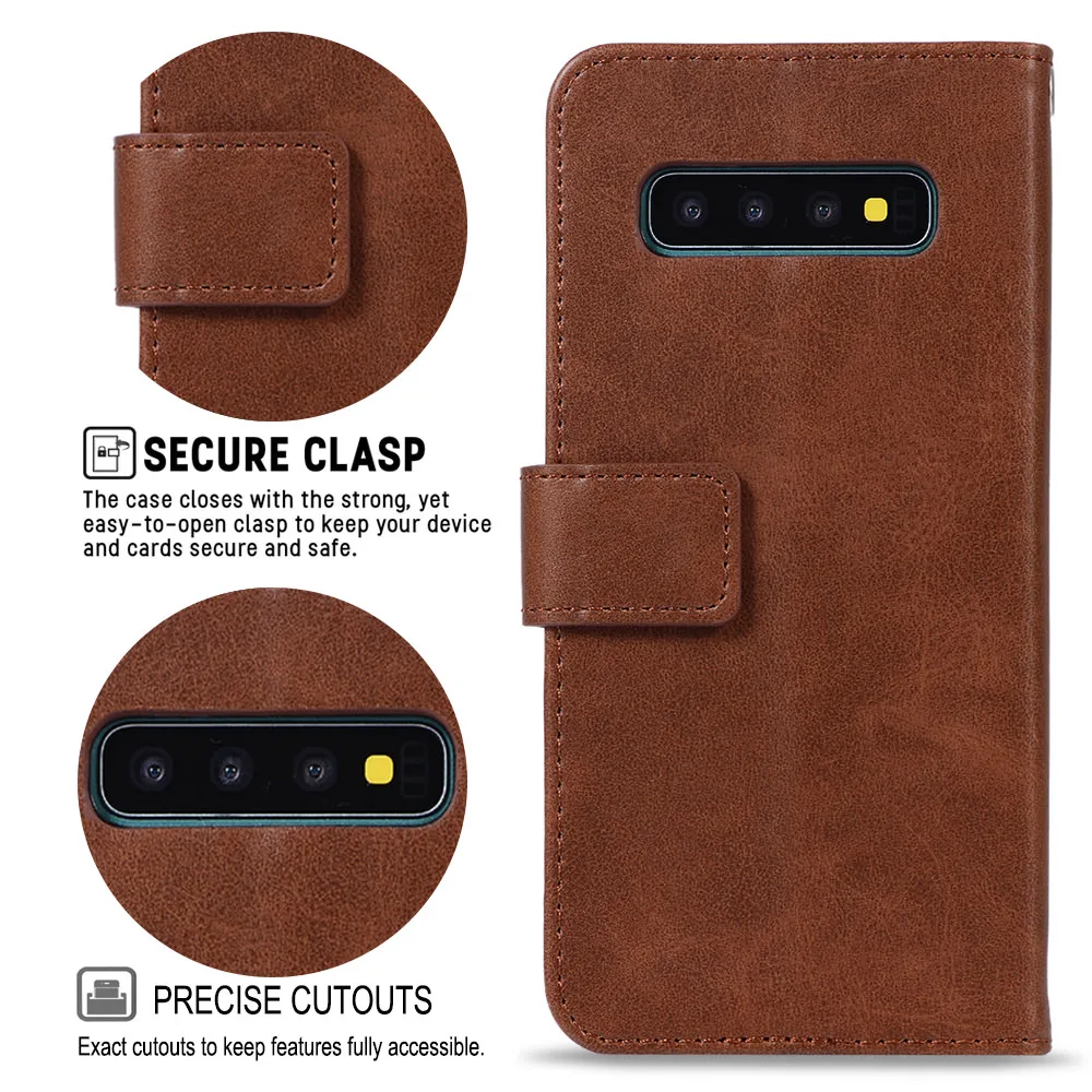 LAPOPNUT противоударный кожаный чехол с магнитной застежкой для Samsung Galaxy S20 Ultra S9 S8 S10