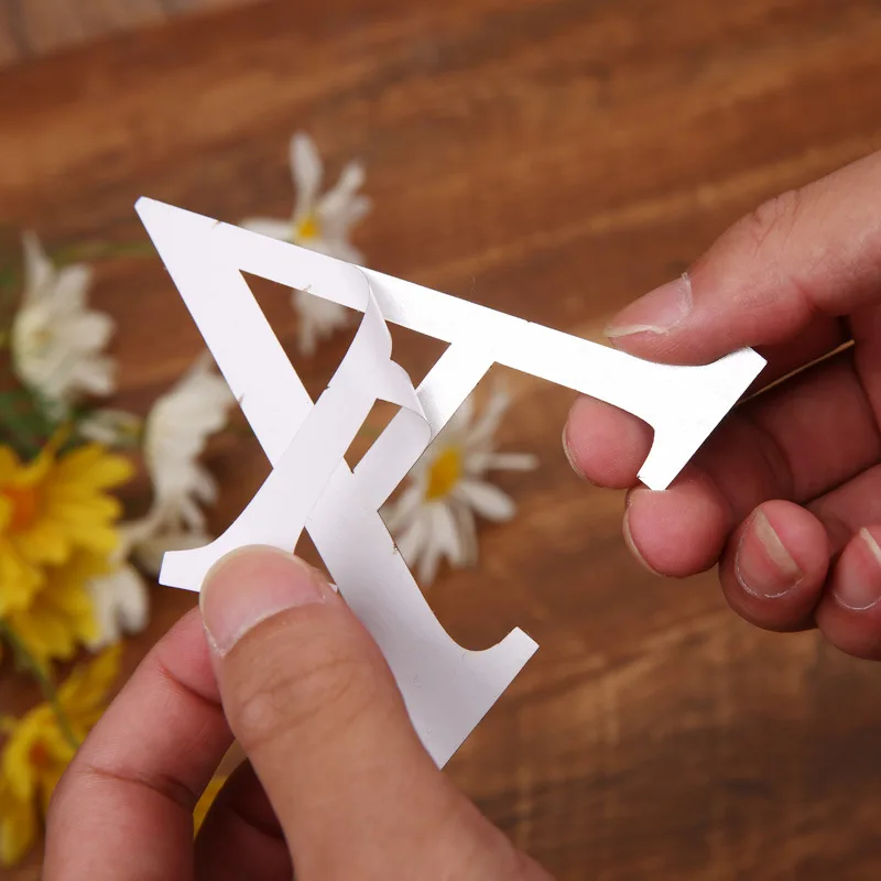 

1pc Acrylic English Letter Mirror Wall Stickers Living Room Festival Birthday Party Decoration Alphabet Mural DIY Wall Decals