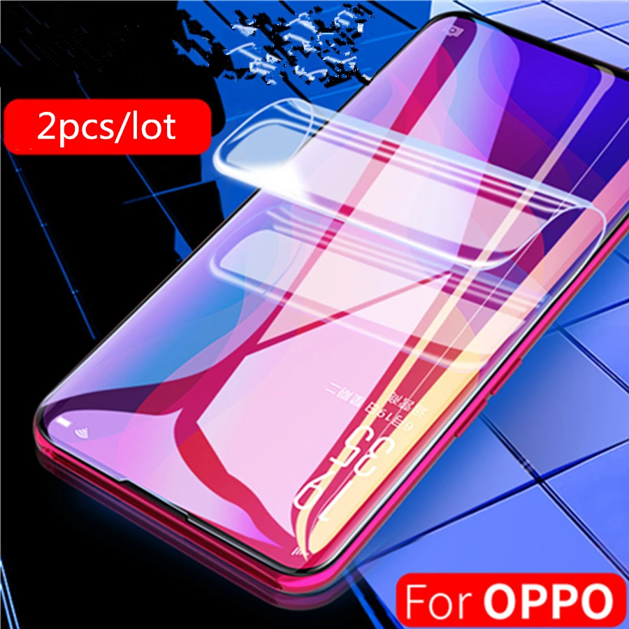

Гидрогелевая пленка для OPPO Reno10 ZOOM, Защитная пленка для OPPO Find X, мягкая защитная пленка для OPPO R17 R15, 2 шт.