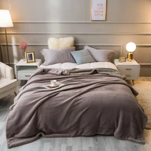 Cor sólida grossa cordeiro farrah, cobertores de pilha dupla. Boa retenção de calor. Quente e confortável. Não é fácil para dade. Usos múltiplos (3)