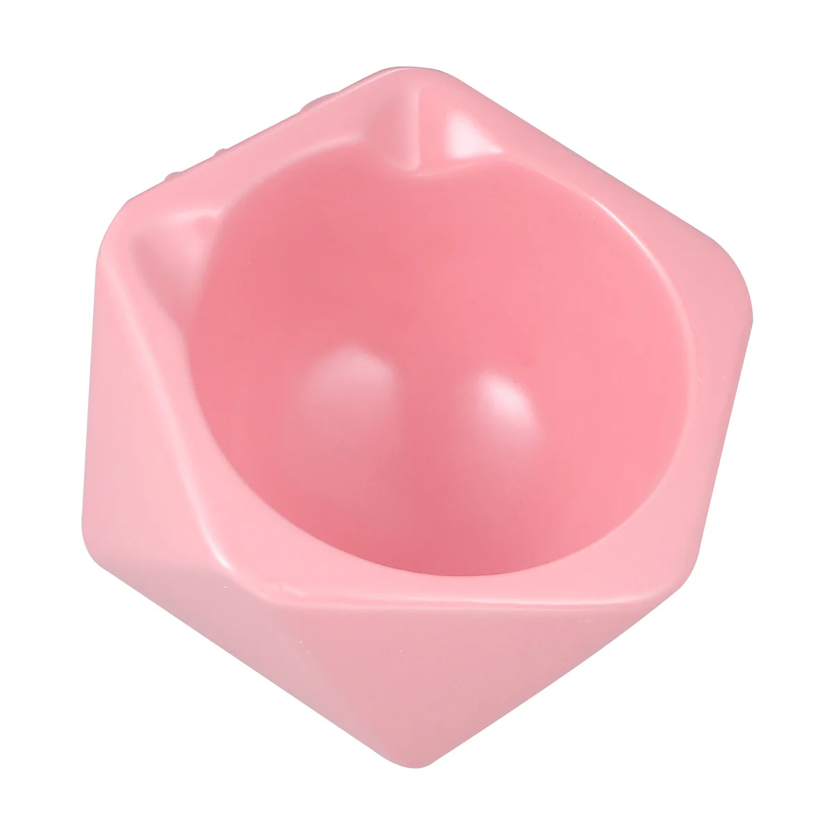 

1pc Simple Ceramic Cat Bowl Tilted Bowl Geometric Pet Bowl Food Bowl for Puppy Cat)