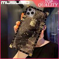 musubo luxury 3d glitter blu ray square silicone case for samsung s20 note 20 10 cover for iphone 12 11 pro xr xs max 7 8 plus
