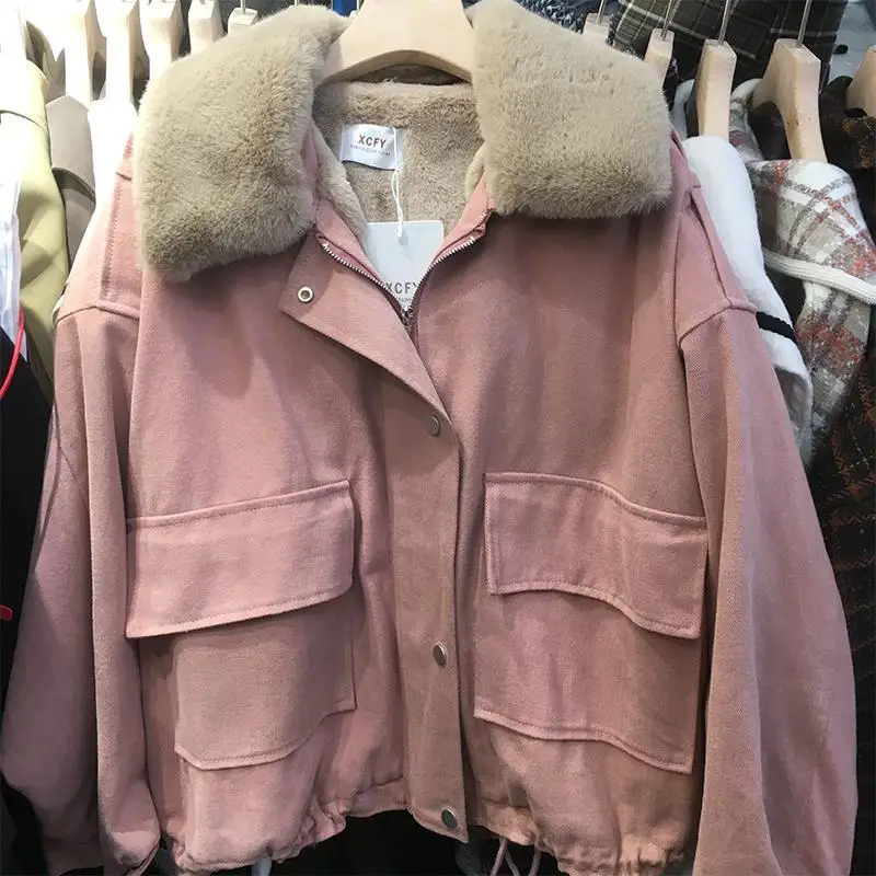 

Winter Parka work Jacket Women's loose short jacket