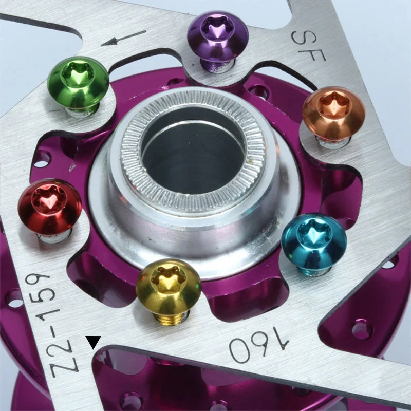 12 шт Велоспорт болт дисковый тормоз ротора болты детали для велосипеда из титана