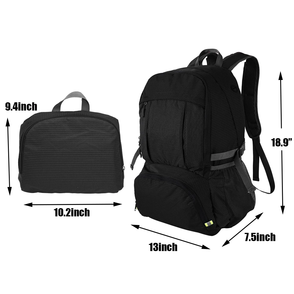 Складной легкий рюкзак 40 л портативная водонепроницаемая уличная сумка для