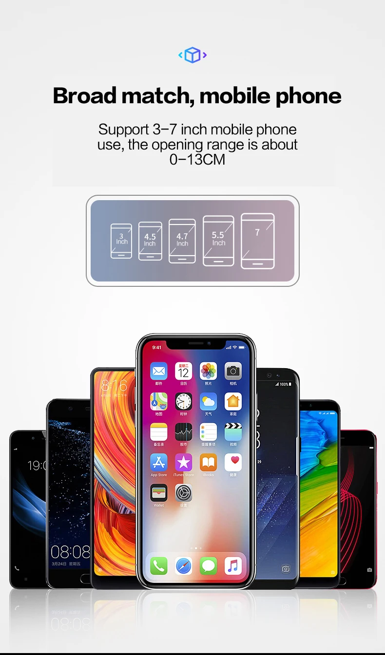 Автомобильный гравитационный держатель для мобильного телефона для iPhone, кронштейн для смартфона, Автомобильный Универсальный держатель для мобильного телефона на присоске, держатель для мобильного телефона
