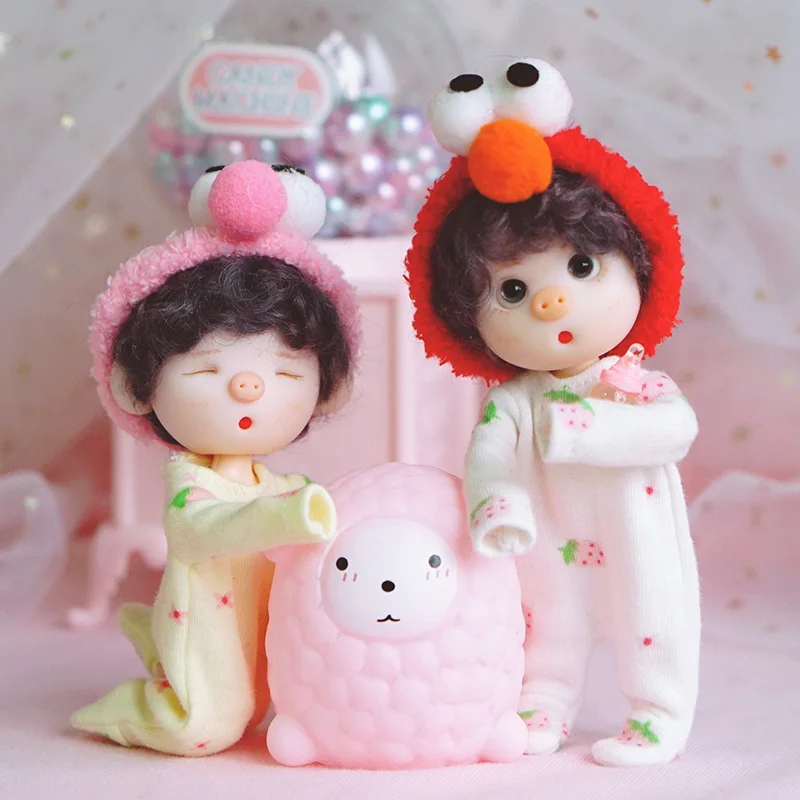 Ob11 obitsu 11 Кукла Одежда Толстовка 1/12 BJD одежда красивый узел Свинья детская сестренка круглая голова платье аксессуары