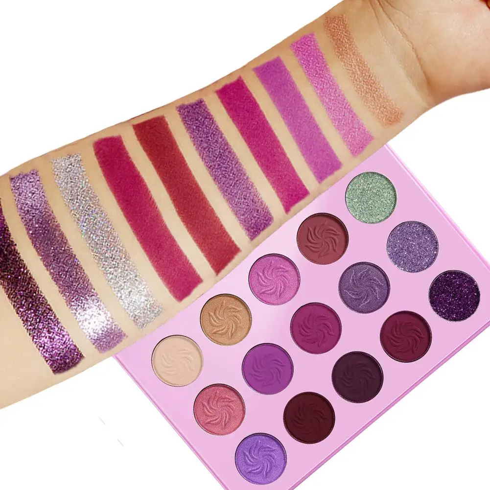 Dream фиолетовые синие тени для век палитра 15 цветов матовые мерцающие блестящие