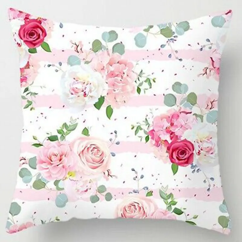 Nordic Pink Throw Pillow Cases 18''x18&quot Polyester Home Sofa Car Chair Cushion Cover Covers 45*45cm cushion cover | Дом и сад