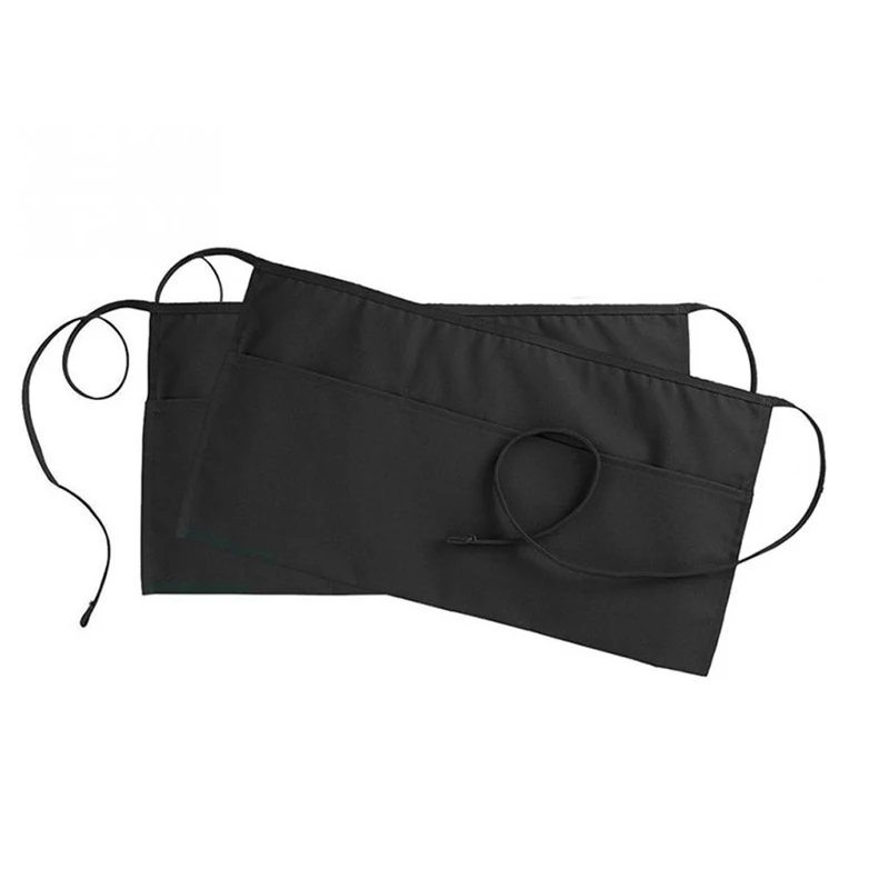 SenYue фартук для кухни бара паба хлопок бант короткий половина талии кафе сервер