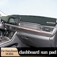 dashboard pad cover for chery exeed vx 2021 dustproof sun shading non slip protector sunshade internal accessories black