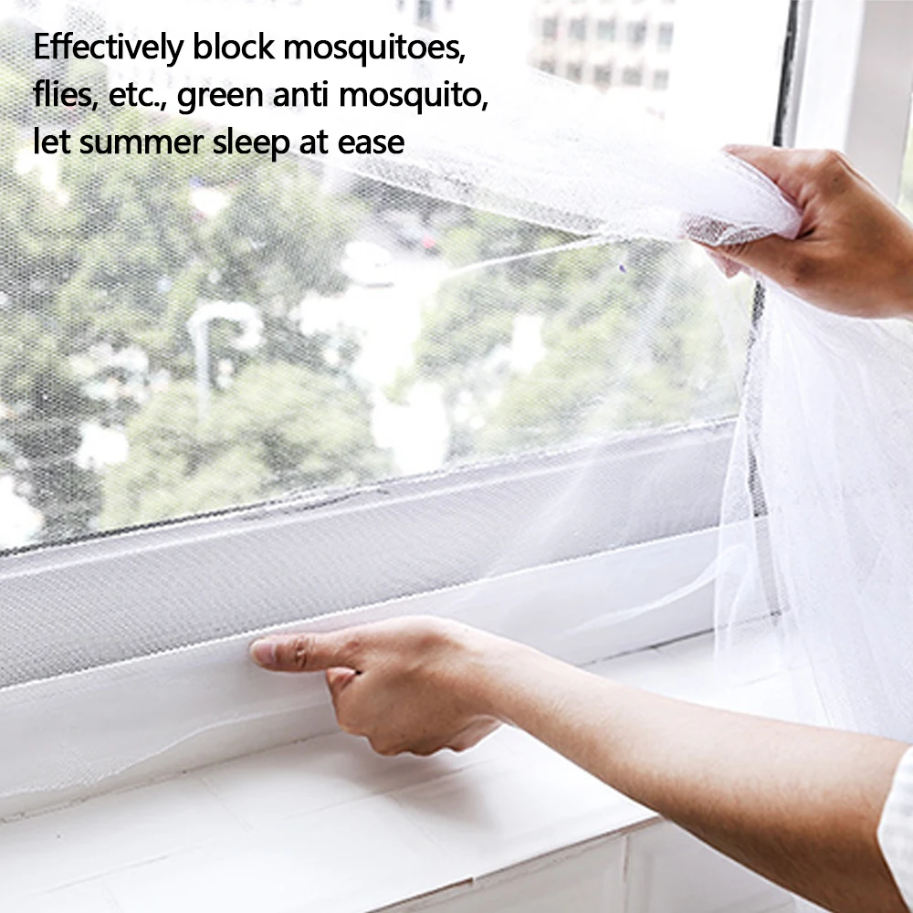 

DIY Window Screen Self Adhesive Simple Anti Mosquito Nets For Window Indoor Insect Resistant The Kitchen Bedroom Window Mesh