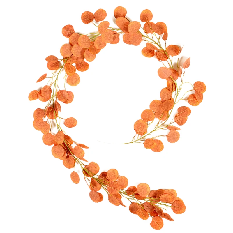 2 шт ржавчины красный/Виноград фиолетовый искусственная зелень гирлянда