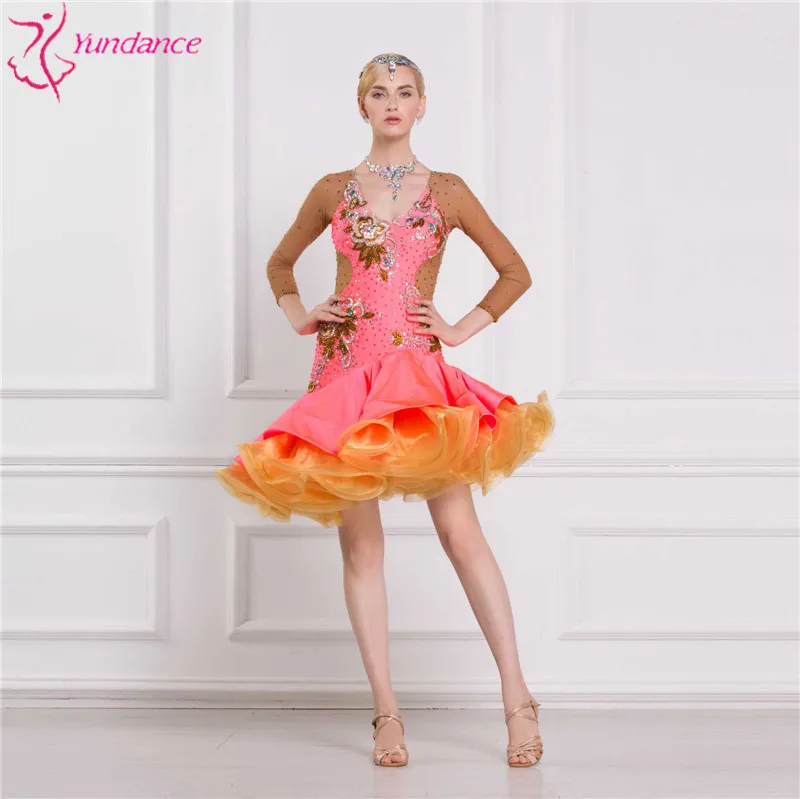 L-16173 Custom latin dance dress kids for competition | Тематическая одежда и униформа