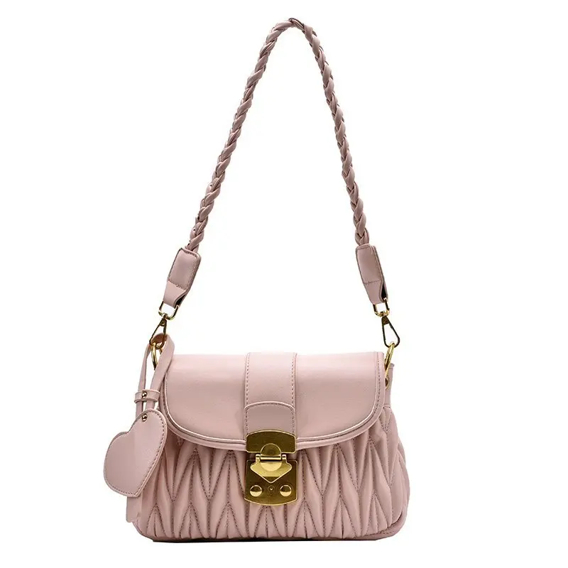 

Pink Sugao deisgner crossbody bag women handbag purse small new fashion shoulder handbag hot sales chain bag mini lady phone bag