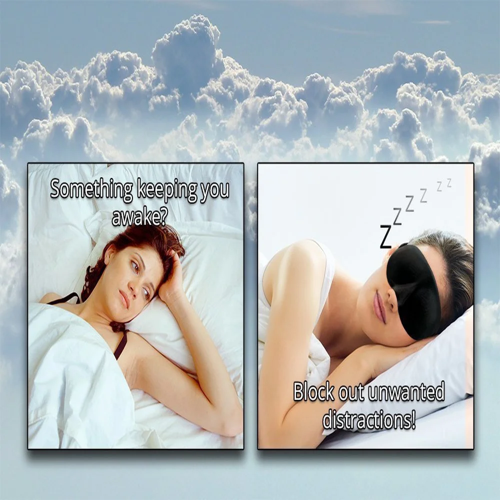 3D маска для сна крышка повязка на глаза Защитная Путешествия Отдых