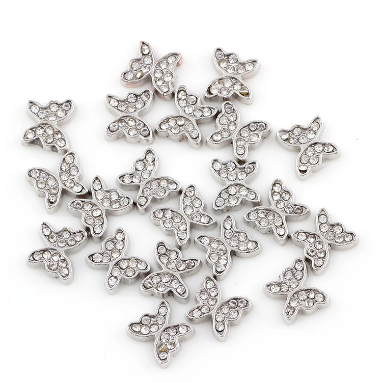 Посеребренный Апрельский фотоподвеска ювелирные украшения хрустальные бабочки