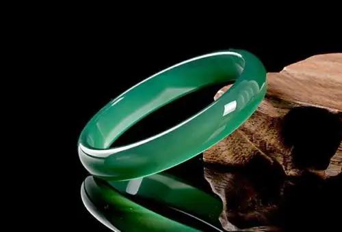

LETSFUN Fine Jewelry 100% NATURAL GREEN HIGH-QUALITY GOODS CHALCEDONY AGATE JADE BRACELET Free Shipping
