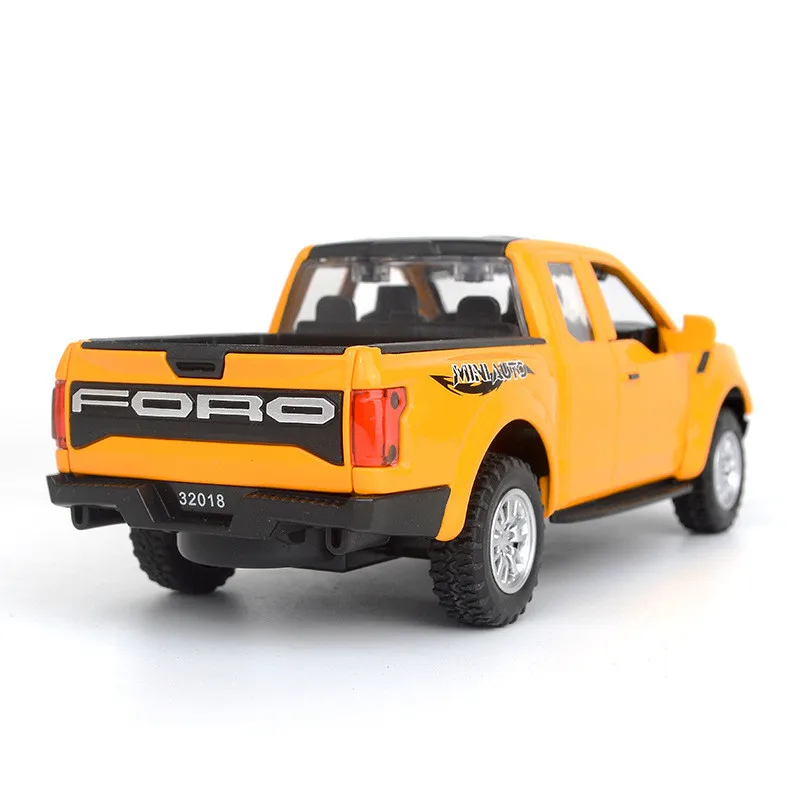 Высокое качество 1:32 Raptor F150 звукосниматель сплава модель имитация металла звук и