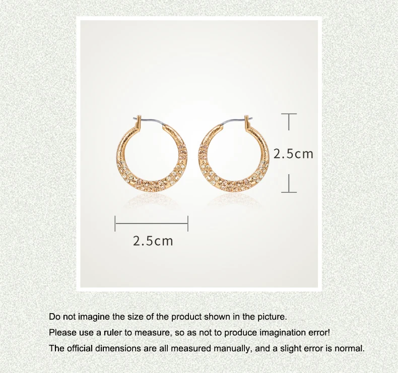 

Gestong gold earrings European and American popular fashion personality retro earrings birthday gift