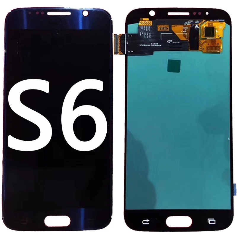 ЖК дисплей G920F для Samsung Galaxy S6 100% тестирование сенсорный экран с рамкой G920 Ремонт