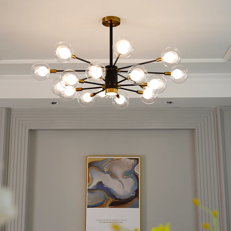 Globe Glass Chandeliers Lights Nordic Spotlight Modern Chandelier Light Lighting Pendent Lamp Ball | Освещение