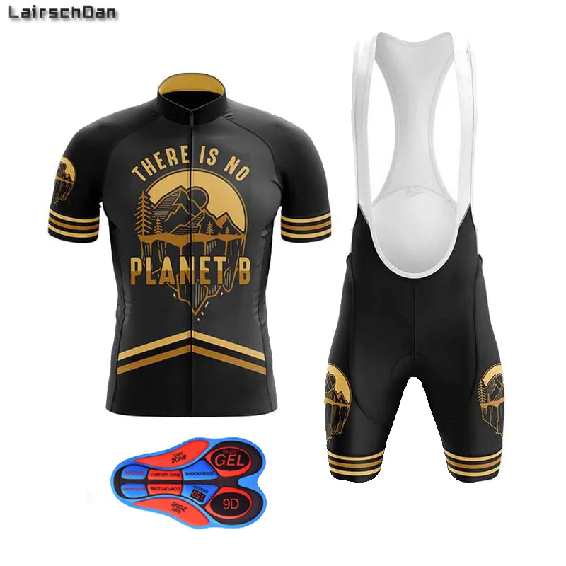 Комплект велосипедной одежды Lairschdan 2020 трикотаж 9D нагрудник одежда для горного