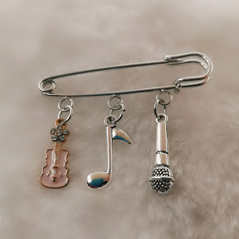 Брошь &quotМузыкальный знак&quot брошь Music is the world music instrument амулет подарок на день