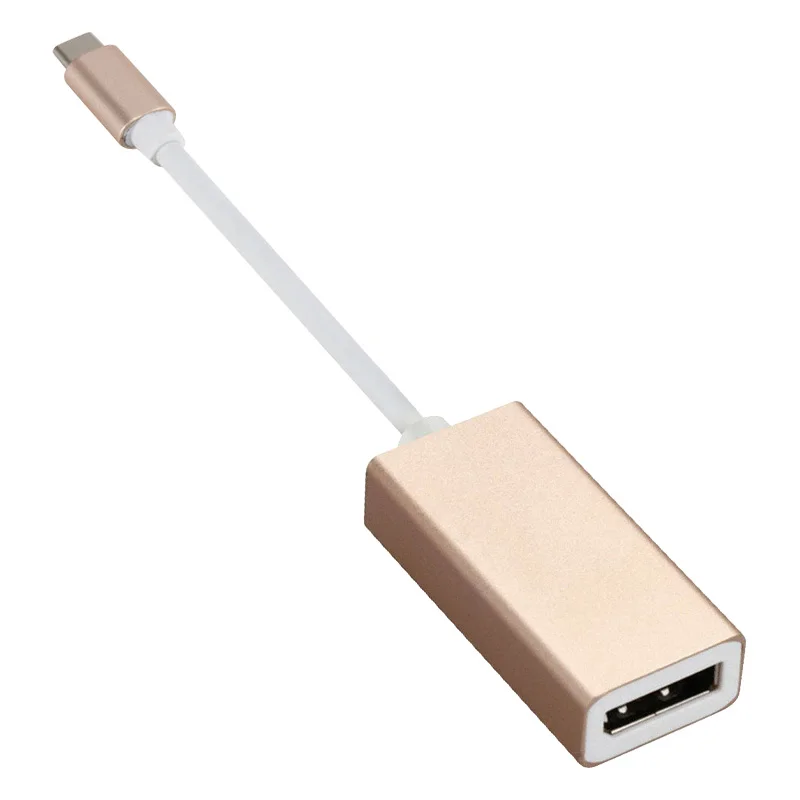 Золотой Высокое качество USB-C-стандартный конвертер портов 4 k@ 60Hz стандартный адаптер DP type-C для мобильного телефона Mac Mini - Цвет: Золотой