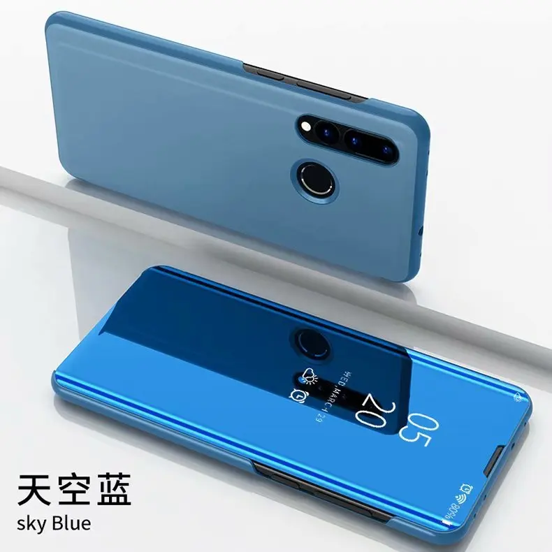 Роскошное умное зеркало флип чехол для Motorola One power P30 Note Прозрачный чехол для Moto G6 Play E5 чехол для Moto G7 Plus Fundas
