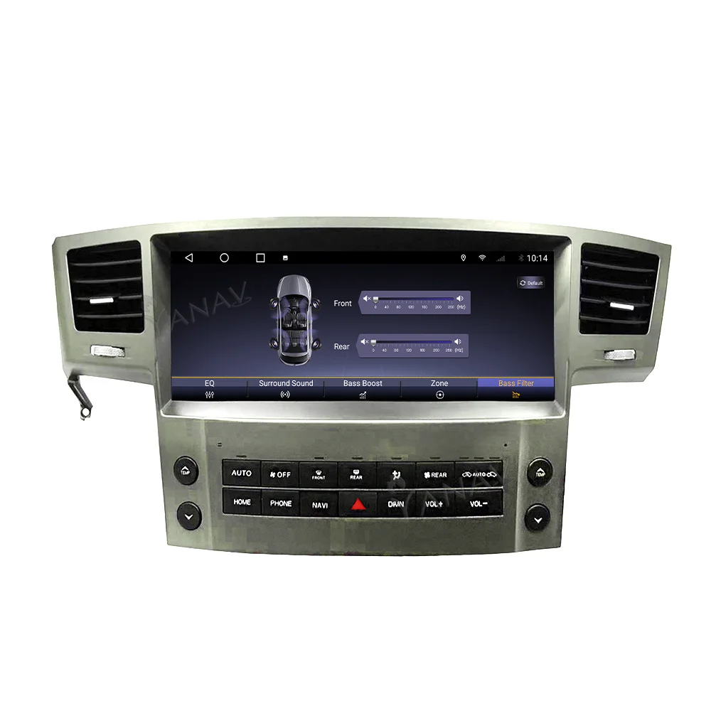 구매 안드로이드 자동차 라디오 디코딩 박스 무선 스테레오 LEXUS LX570 2008-2015 자동 오디오 터치 스크린 멀티미디어 Carplay 내장