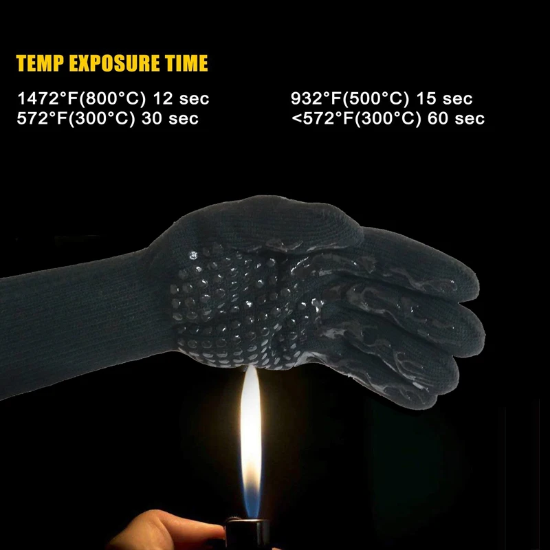 2 шт FSUP защитные перчатки 500 °C термостойкие перчатки для барбекю Кухонные противопожарные перчатки для микроволновой печи