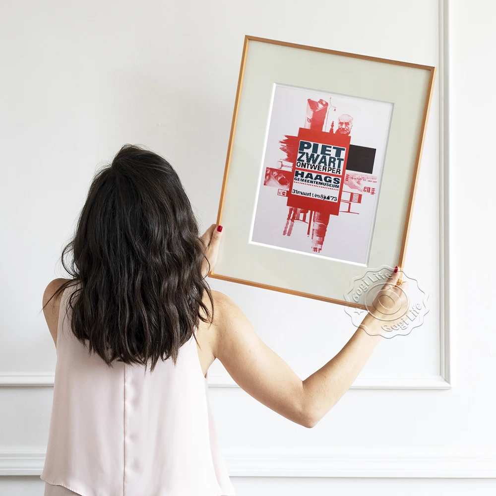 Винтажная художественная выставка Piet Zwart Постер с абстрактным графическим