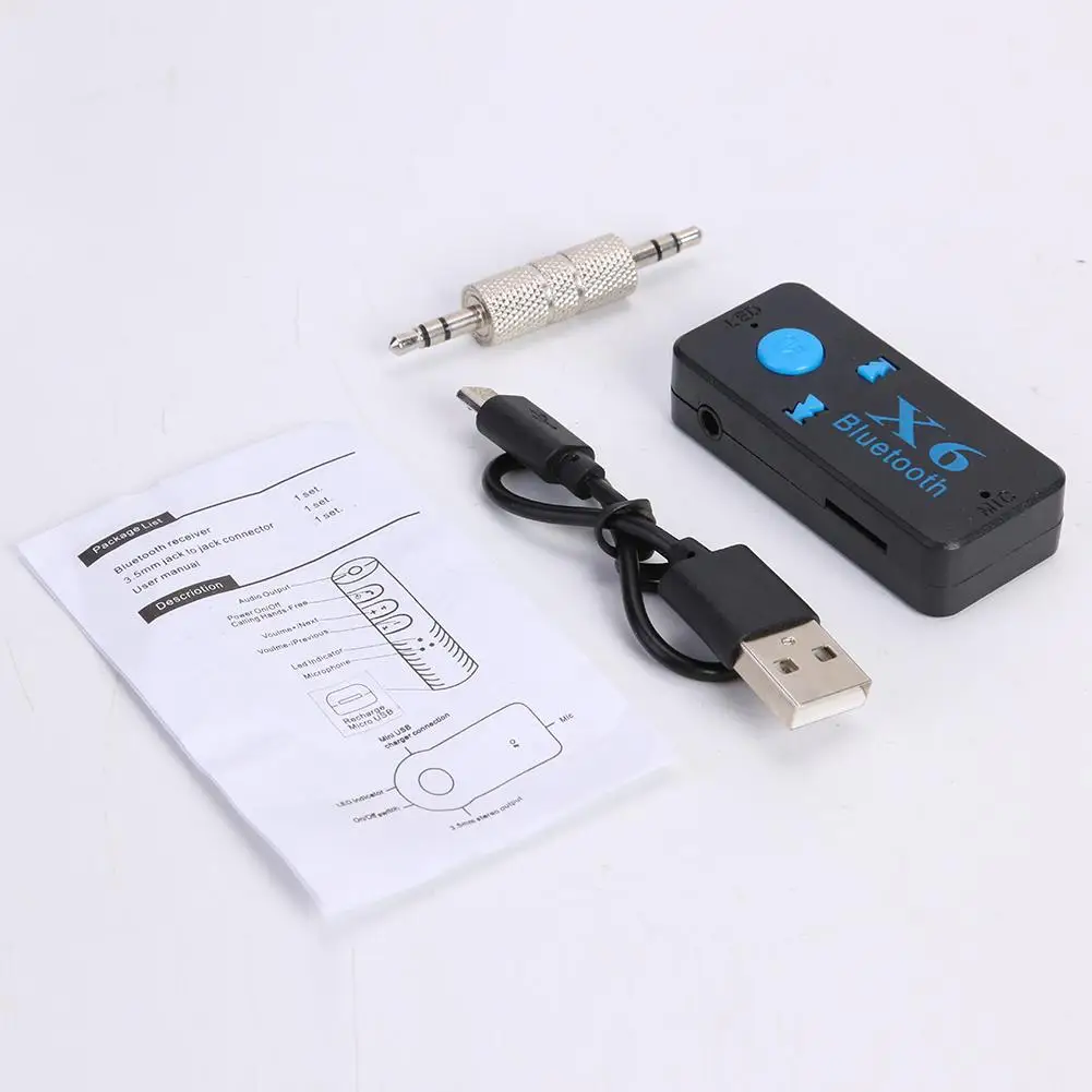 Handsfree беспроводной Bluetooth приемник классический деликатный X6 3 5 мм AUX