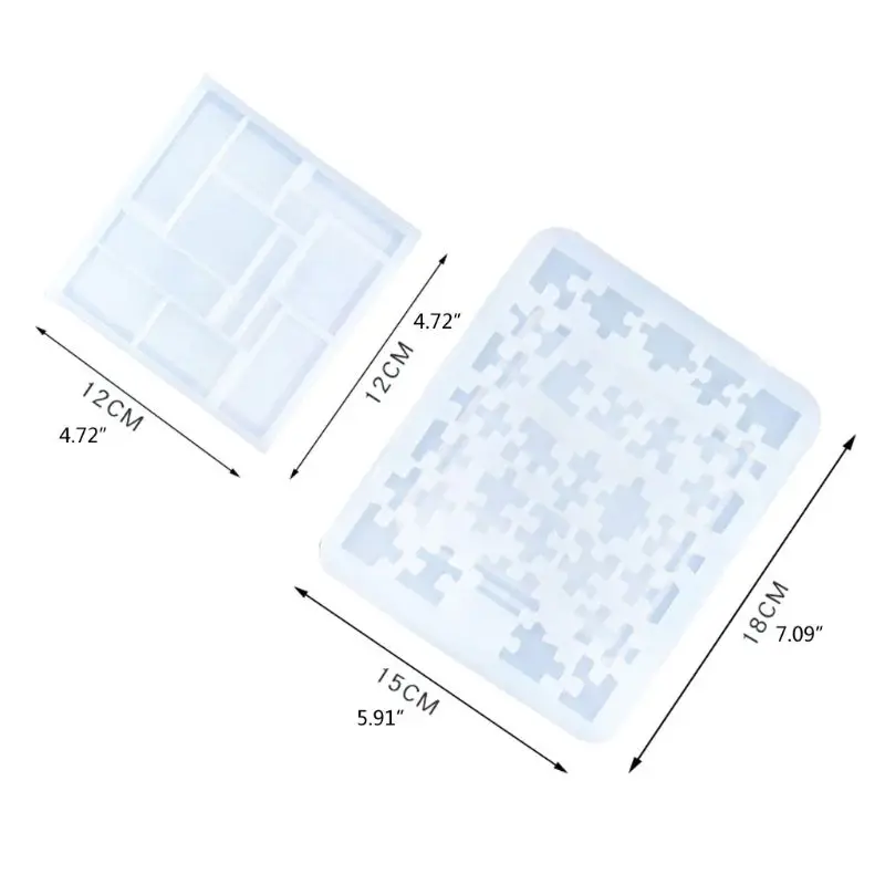 

3D Tangram Puzzle Mold Geometric Building Blocks Pendant Casting Silicone Resin Mold Puzzle Game Making Craft Mold Tools