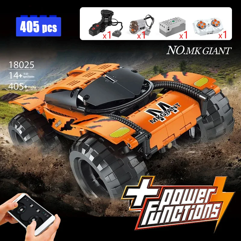 

Форма King MOC технический пульт дистанционного управления MK гигантский внедорожный автомобиль строительные блоки кирпичи Сборка игрушки для...