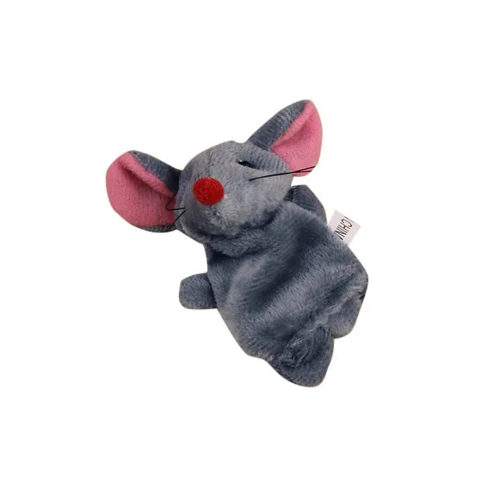 2 шт. мягкая Игрушка в виде мышонка пальчиковая кукла для младенцев Детская