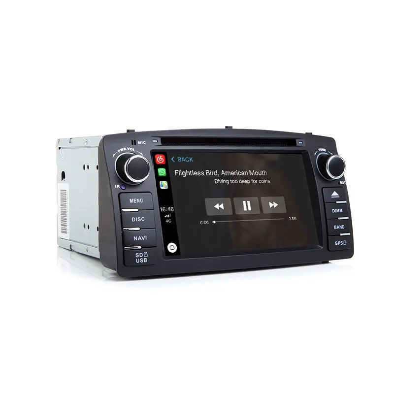 Автомагнитола на Android 9 0 со встроенным GPS-Навигатором для Toyota Corolla E120 BYD F3 2000 2005 2006 |