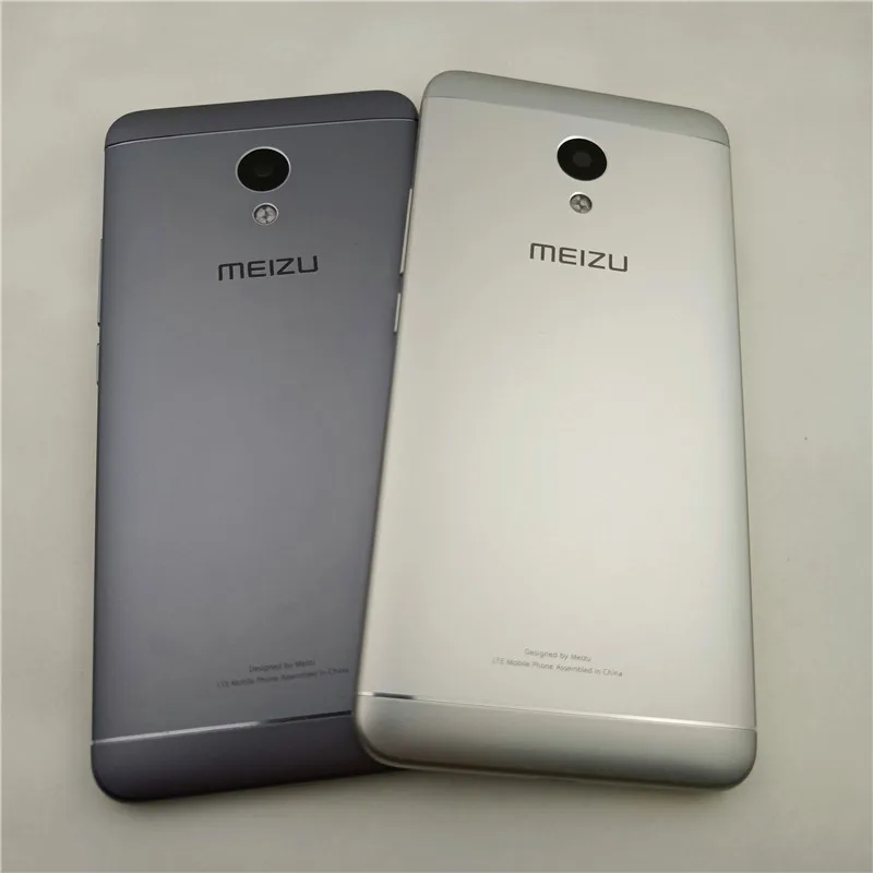 

For Meizu M5S M612H M612M Metal Battery Back Cover Replacement Parts Case With Buttons Camera Lens