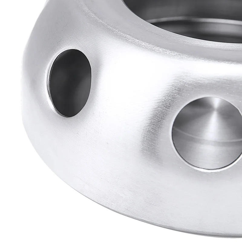 

New Quality Stainless Steel Teapot Warmer Base Hollow Round Tealight Heating Holder Tea Warmer Base Trivets Removable