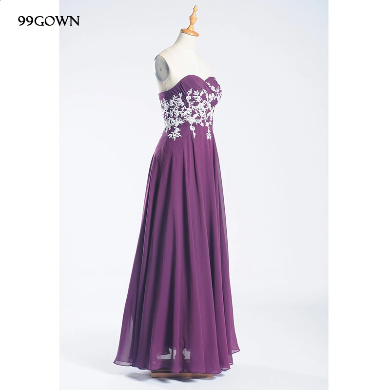 99GOWN свадебные вечерние платья для женщин без бретелек Роскошная вышивка длинные