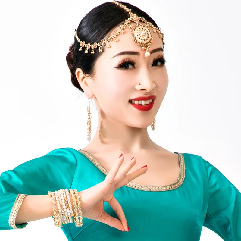 2020 New India Pakistan Girl Dance Accessory Woman Performance Brows Shoot Headwear Lady Headdress | Тематическая одежда и