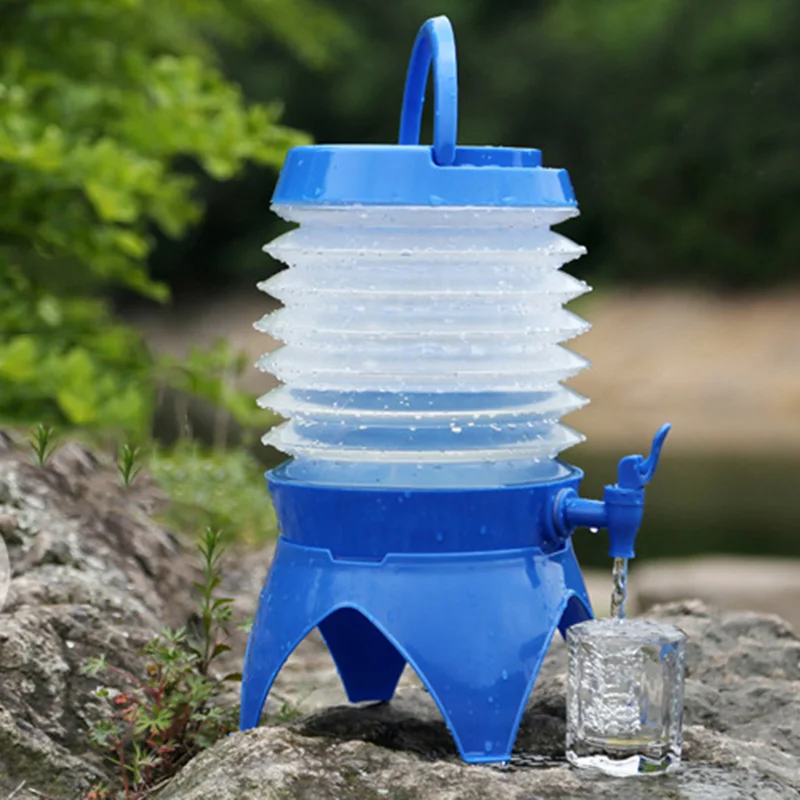 

Походный телескопический складной ведерко для хранения воды объемом 5 л, многофункциональное ведро для питья BHD2