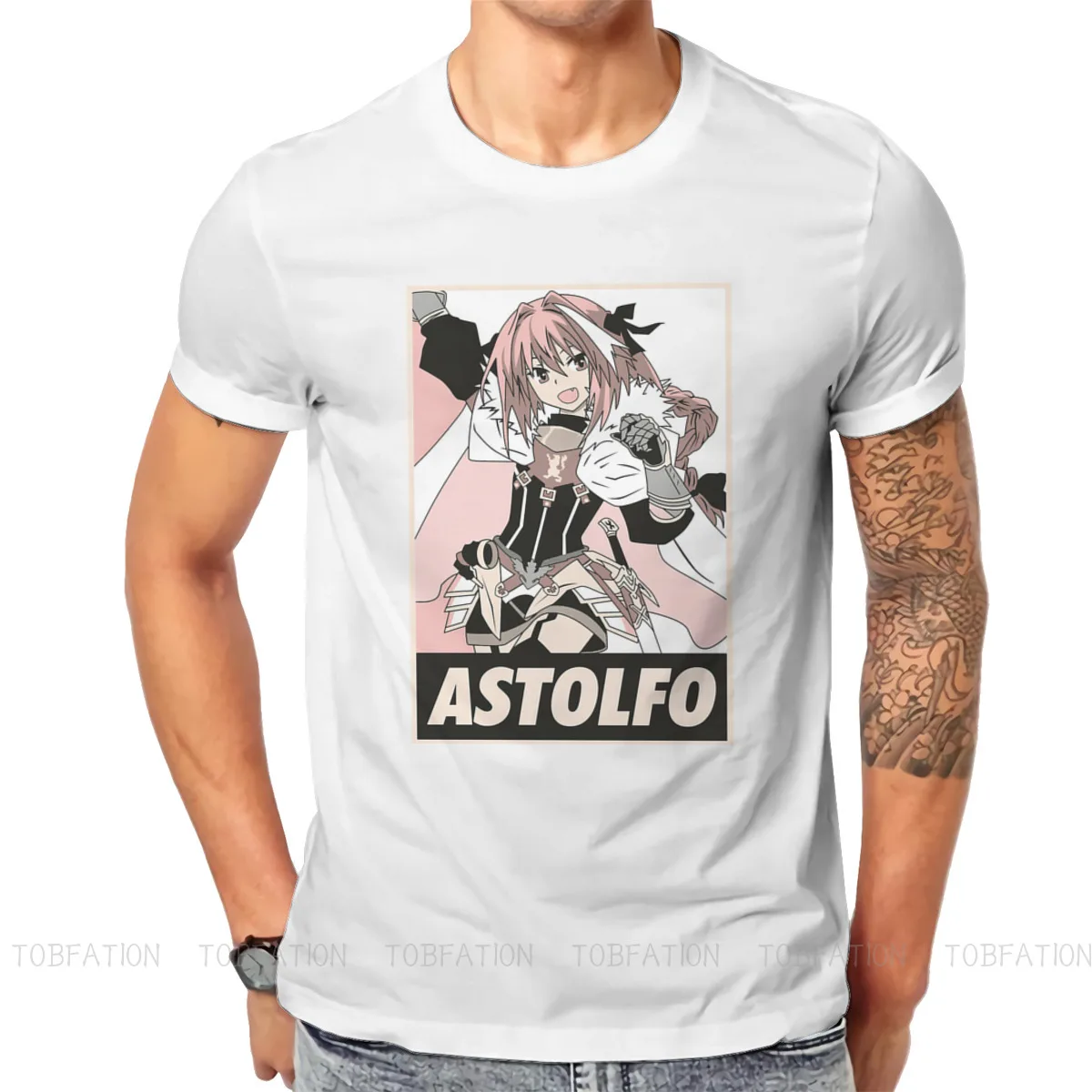 

Fate Astolfo Essential модные футболки Fate Grand Order Explore the Holy Grail мужские стильные топы из чистого хлопка футболка с круглым вырезом