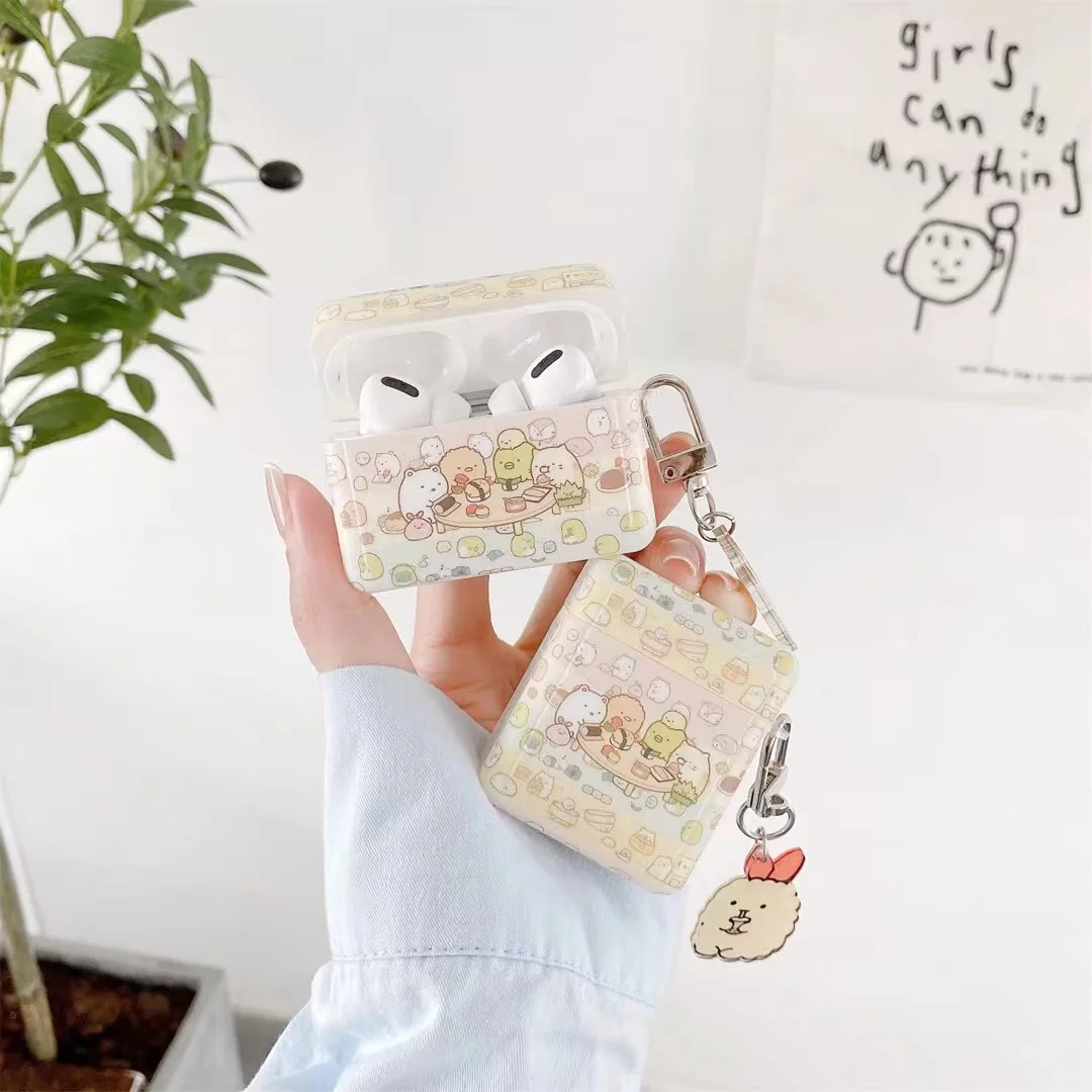 

Cute Cartoon Animal Earphone Headset Accessorie Soft Case For Airpods 1 2 Pro Protective Wireless Bluetooth Headset Cover
