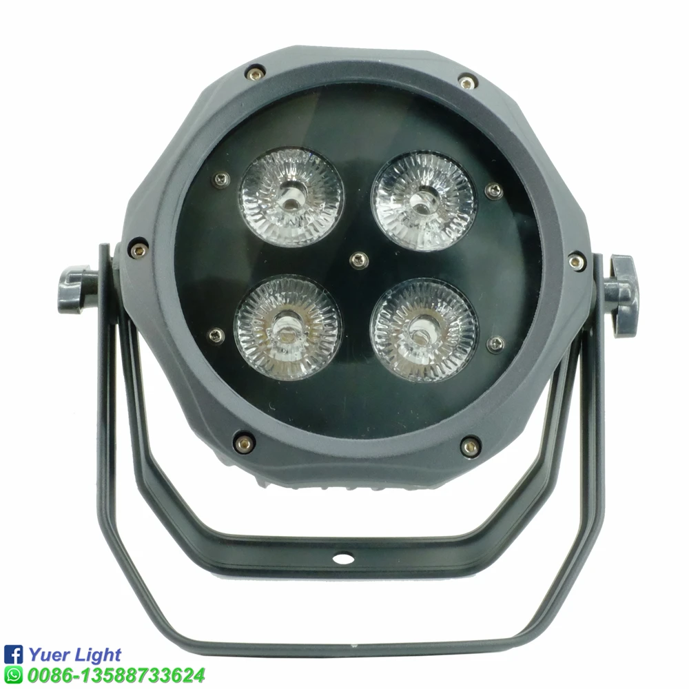 Светодиодный водонепроницаемый прожектор 6 в 1 RGBWAUV 10 шт./лот сценический DMX512 для